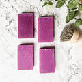 Patchouli Raspberry Soap Bar 4.5oz Exfoliating Sea Salt Natural Fragrance BandsCo Straps