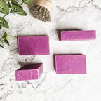 Patchouli Raspberry Soap Bar 4.5oz Exfoliating Sea Salt Natural Fragrance BandsCo Straps