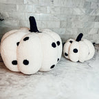 Plush Pumpkin Throw Pillow Decorative Fall Pillow Soft Cuddle Pumpkin Decor BandsCo Straps