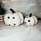 Plush Pumpkin Throw Pillow Decorative Fall Pillow Soft Cuddle Pumpkin Decor BandsCo Straps