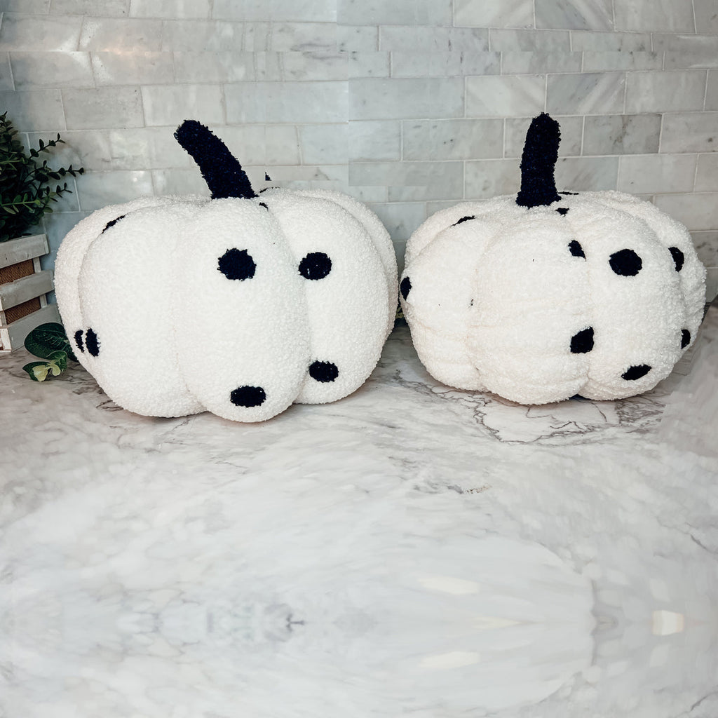 Plush Pumpkin Throw Pillow Decorative Fall Pillow Soft Cuddle Pumpkin Decor BandsCo Straps