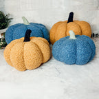 Plush Pumpkin Throw Pillow Decorative Fall Pillow Soft Cuddle Pumpkin Decor BandsCo Straps