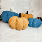 Plush Pumpkin Throw Pillow Decorative Fall Pillow Soft Cuddle Pumpkin Decor BandsCo Straps