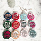 Handcrafted 3D Wooden Christmas Ornaments Imperfect OCD Style Limited Edition Tree Hanging Decor BandsCo Straps