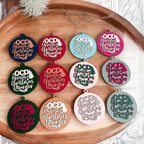 Handcrafted 3D Wooden Christmas Ornaments Imperfect OCD Style Limited Edition Tree Hanging Decor BandsCo Straps