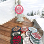 Handcrafted 3D Wooden Christmas Ornaments Imperfect OCD Style Limited Edition Tree Hanging Decor BandsCo Straps