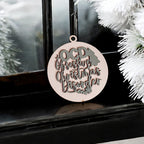 Handcrafted 3D Wooden Christmas Ornaments Imperfect OCD Style Limited Edition Tree Hanging Decor BandsCo Straps