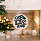 Handcrafted 3D Wooden Christmas Ornaments Imperfect OCD Style Limited Edition Tree Hanging Decor BandsCo Straps