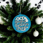 Handcrafted 3D Wooden Christmas Ornaments Imperfect OCD Style Limited Edition Tree Hanging Decor BandsCo Straps