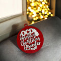 Handcrafted 3D Wooden Christmas Ornaments Imperfect OCD Style Limited Edition Tree Hanging Decor BandsCo Straps