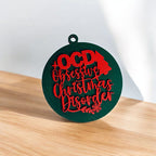 Handcrafted 3D Wooden Christmas Ornaments Imperfect OCD Style Limited Edition Tree Hanging Decor BandsCo Straps