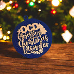 Handcrafted 3D Wooden Christmas Ornaments Imperfect OCD Style Limited Edition Tree Hanging Decor BandsCo Straps