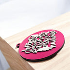 Imperfect Jolliest Handcrafted Wooden 3D Christmas Ornament Set Limited Edition Tree Decor BandsCo Straps