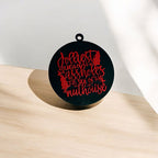 Imperfect Jolliest Handcrafted Wooden 3D Christmas Ornament Set Limited Edition Tree Decor BandsCo Straps