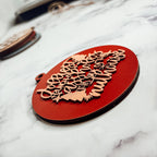 Imperfect Jolliest Handcrafted Wooden 3D Christmas Ornament Set Limited Edition Tree Decor BandsCo Straps