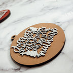 Imperfect Jolliest Handcrafted Wooden 3D Christmas Ornament Set Limited Edition Tree Decor BandsCo Straps