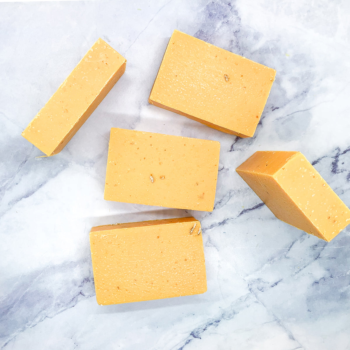 Peach Tea Exfoliating Body Scrub Soap - Sea Salt Oatmeal Sweet Citrus Scent BandsCo Straps