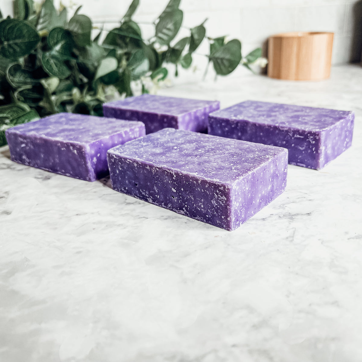 Lavender Oakmoss Sea Salt Body Scrub - Exfoliating Natural Olive Oil BandsCo Straps