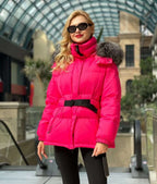 Genuine Silver Fox Down Fill Jacket - SJB-DIAMOND ELITES