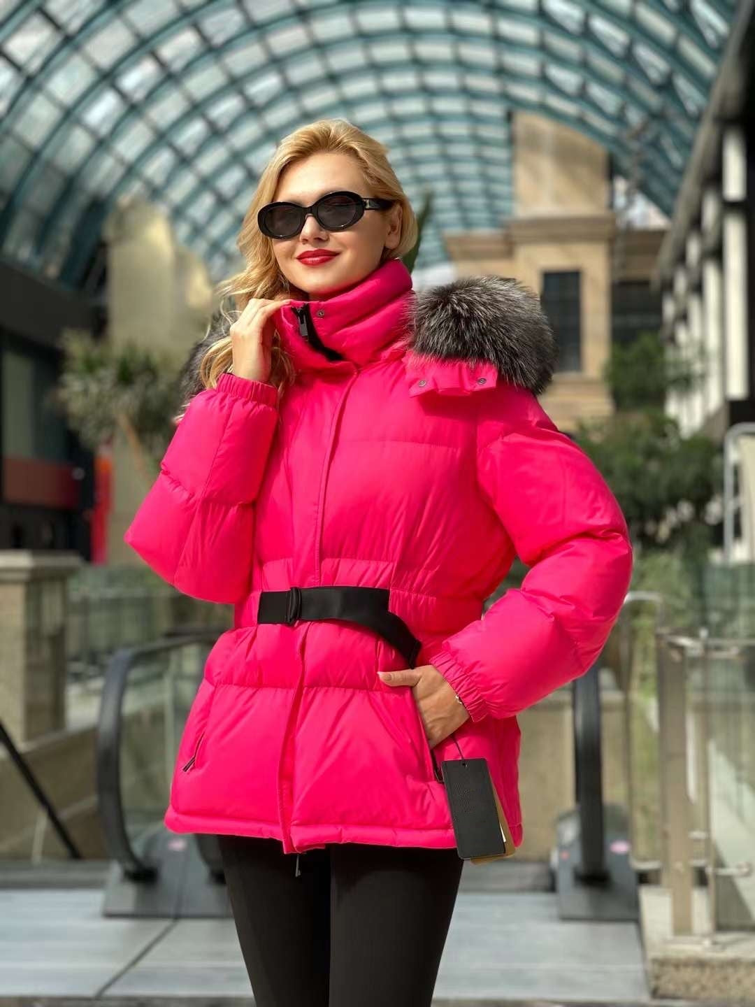 Genuine Silver Fox Down Fill Jacket - SJB-DIAMOND ELITES