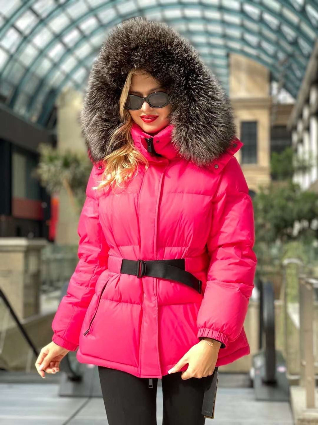 Genuine Silver Fox Down Fill Jacket - SJB-DIAMOND ELITES