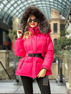 Genuine Silver Fox Down Fill Jacket - SJB-DIAMOND ELITES