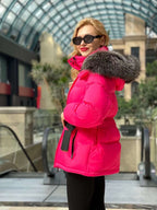 Genuine Silver Fox Down Fill Jacket - SJB-DIAMOND ELITES