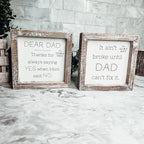 Dad Said Yes Double Sided 6 Inch Wooden Framed Sign Wedding Proposal Photo Prop Keepsake