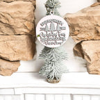 Handcrafted 3D Wooden Christmas Ornaments Farm Fresh Imperfect Set Tree Hanging Holiday Decor BandsCo Straps