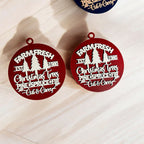 Handcrafted 3D Wooden Christmas Ornaments Farm Fresh Imperfect Set Tree Hanging Holiday Decor BandsCo Straps