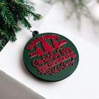 Handcrafted 3D Wooden Christmas Ornaments Farm Fresh Imperfect Set Tree Hanging Holiday Decor BandsCo Straps