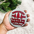 Handcrafted 3D Wooden Christmas Ornaments Farm Fresh Imperfect Set Tree Hanging Holiday Decor BandsCo Straps