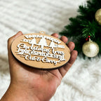 Handcrafted 3D Wooden Christmas Ornaments Farm Fresh Imperfect Set Tree Hanging Holiday Decor BandsCo Straps