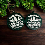 Handcrafted 3D Wooden Christmas Ornaments Farm Fresh Imperfect Set Tree Hanging Holiday Decor BandsCo Straps