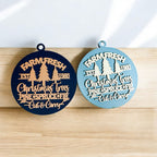 Handcrafted 3D Wooden Christmas Ornaments Farm Fresh Imperfect Set Tree Hanging Holiday Decor BandsCo Straps