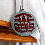 Handcrafted 3D Wooden Christmas Ornaments Farm Fresh Imperfect Set Tree Hanging Holiday Decor BandsCo Straps