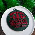 Handcrafted 3D Wooden Christmas Ornaments Farm Fresh Imperfect Set Tree Hanging Holiday Decor BandsCo Straps