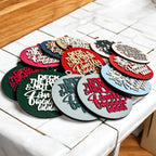 Imperfect Deck The Halls 3D Handcrafted Wooden Christmas Ornaments Set Limited Edition Hanging Decor BandsCo Straps