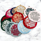 Imperfect Deck The Halls 3D Handcrafted Wooden Christmas Ornaments Set Limited Edition Hanging Decor BandsCo Straps
