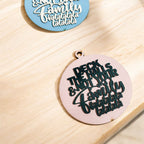 Imperfect Deck The Halls 3D Handcrafted Wooden Christmas Ornaments Set Limited Edition Hanging Decor BandsCo Straps