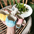 Pastel Easter Tidbit Dish Dolomite Bunny Or Bird 7in Spring Table Decor BandsCo Straps