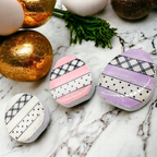 Handmade Wooden Magnetic Spring Magnets Set Of 3 Easter Egg Decorative Fridge Magnets