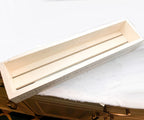 Gather Wooden Tray Long Box Centerpiece 20x12 Rustic Handmade Planter Decorative Storage BandsCo Straps