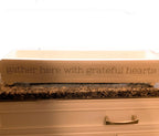 Gather Wooden Tray Long Box Centerpiece 20x12 Rustic Handmade Planter Decorative Storage BandsCo Straps