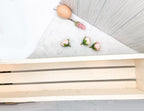 Gather Wooden Tray Long Box Centerpiece 20x12 Rustic Handmade Planter Decorative Storage BandsCo Straps