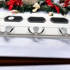 Chalkboard Wood Coat Hanger - Triple Hook Board With 3 Chalk Labels 15x6.75 BandsCo Straps