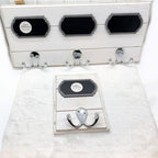 Chalkboard Wood Coat Hanger - Triple Hook Board With 3 Chalk Labels 15x6.75 BandsCo Straps