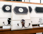 Wood Hookboard With Chalkboard Label And Single Hook For Coats Hats Keys 4.75 x 6.75 x 0.75 BandsCo Straps