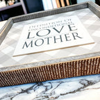Unconditional Love Wood Sign 12x12 Framed Rustic Mother's Day Gift For Mom Definition Wall Decor BandsCo Straps