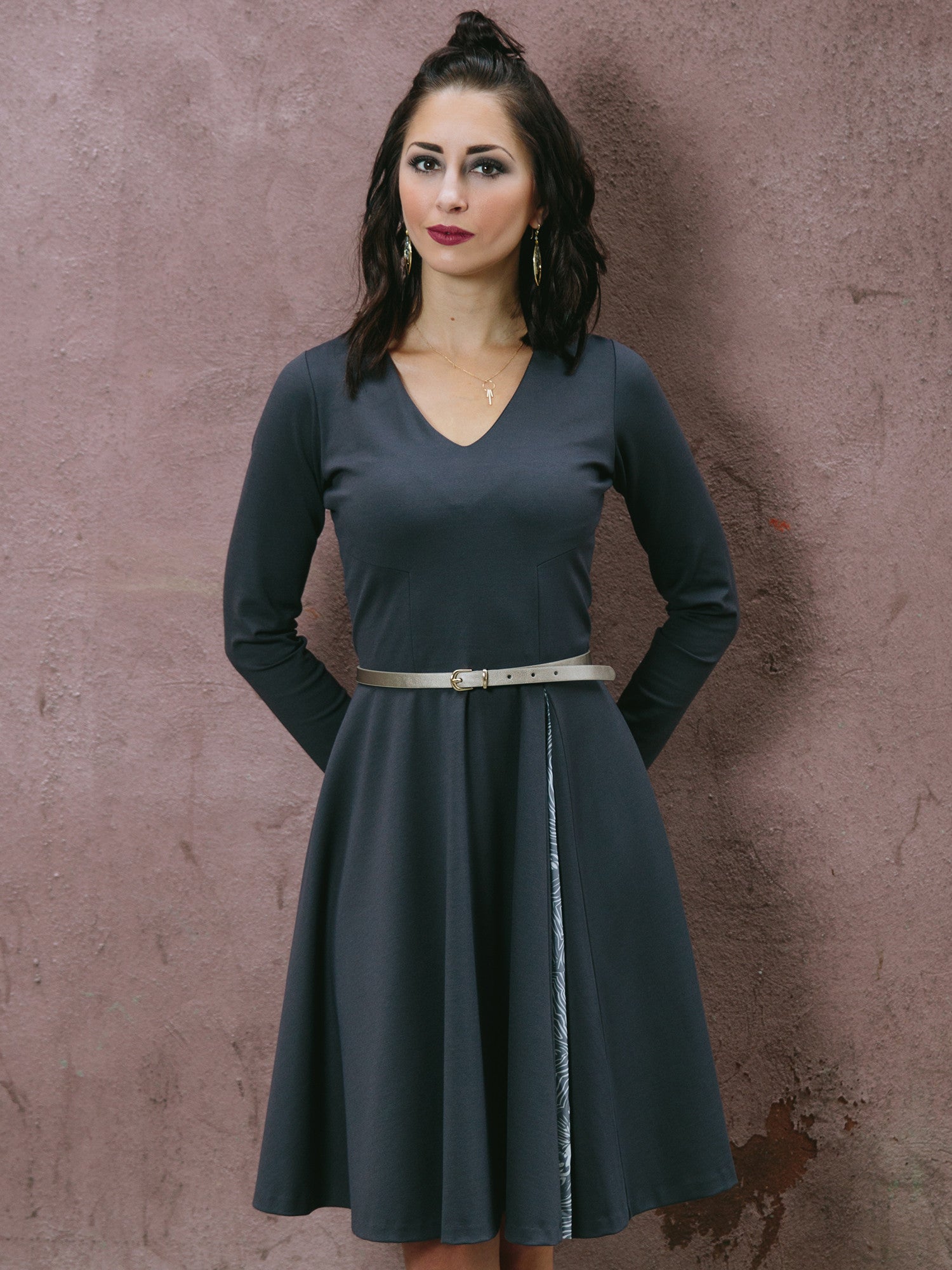 Swing Dress Purplish Diva